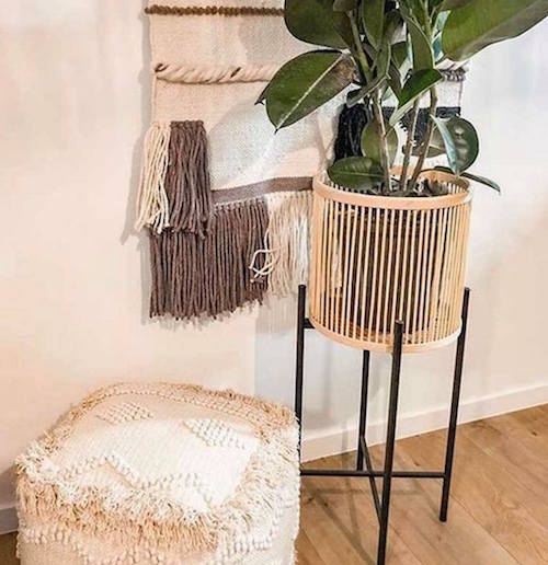 Rhythm Plant Stands - metal base - stunning natural bamboo basket - Large: 35x100cm - Small: 35x80cm - Basket size: 31x31cm | Salt&amp;Pepper |Bliss Gifts &amp; Homewares - Unit 8, 259 Princes Hwy Ulladulla - Shop Online &amp; In store - 0427795959, 44541523 - Australia wide shipping 