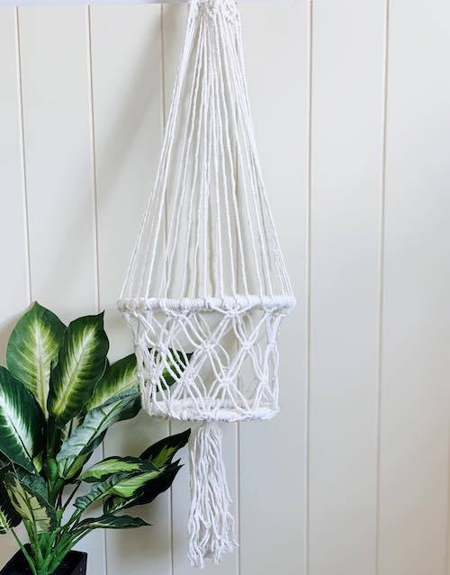 Hanging Planter | Macrame | Single Pot Holder | 100cm | Bliss Gifts &amp; Homewares | Milton | Online &amp; In-store | 0427795959 | Afterpay available