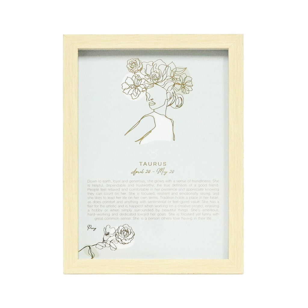 The Mystique Astrological Framed Prints feature whimsical and feminine illustrations combined with a pastel colour palette. The collection features 12x framed prints for each astrological star sign and gold foil detail for an elegant finished look.| Bliss Gifts & Homewares | Unit 8, 259 Princes Hwy Ulladulla | South Coast NSW | Online Retail Gift & Homeware Shopping | 0427795959, 44541523