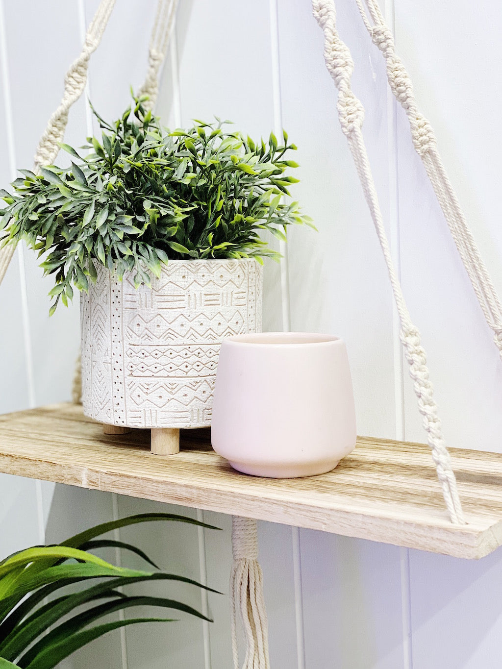 Boho White Tribal Pots | Indoor Planters