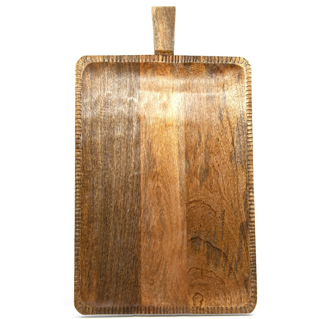 Salt&amp;Pepper’s VAULT Paddle Rectangle - 60x35 - Handcrafted from mango wood with a lovely engraved edging detail and side handles - Shop online. AfterPay available. Australia wide Shipping | Bliss Gifts &amp; Homewares - Unit 8, 259 Princes Hwy Ulladulla - 44541523