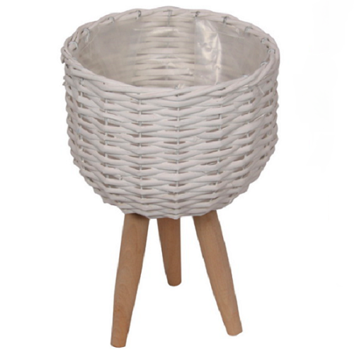 Elevate the look of your plant or floral display with our White Wicker pot Holder - Small. Indoor plants are on trend and our stylish Wicker planters are perfect for showing off your gorgeous greenery. Shop online. AfterPay available. Australia wide Shipping. | Bliss Gifts &amp; Homewares | Unit 8, 259 Princes Hwy Ulladulla | South Coast NSW | 0427795959, 44541523 