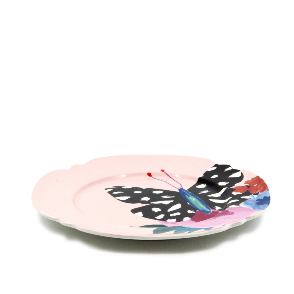Allow the garden tea party to come to you with this WILLOW Plate in Rose. Complemented by a rose-hued background, this new bone china plate enjoys a stunning floral and butterfly decal with a scalloped design at the rim | Bliss Gifts &amp; Homewares | Unit 8, 259 Princes Hwy Ulladulla | South Coast NSW | Online Retail Gift &amp; Homeware Shopping | 0427795959, 44541523